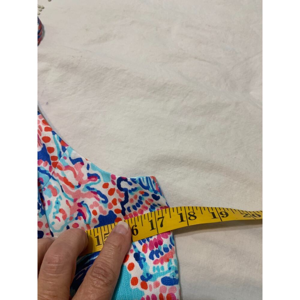 Lily Pulitzer Girls Dress Size 12 Shell me about it Zip Back Beachy Coastal - Picture 3 of 7